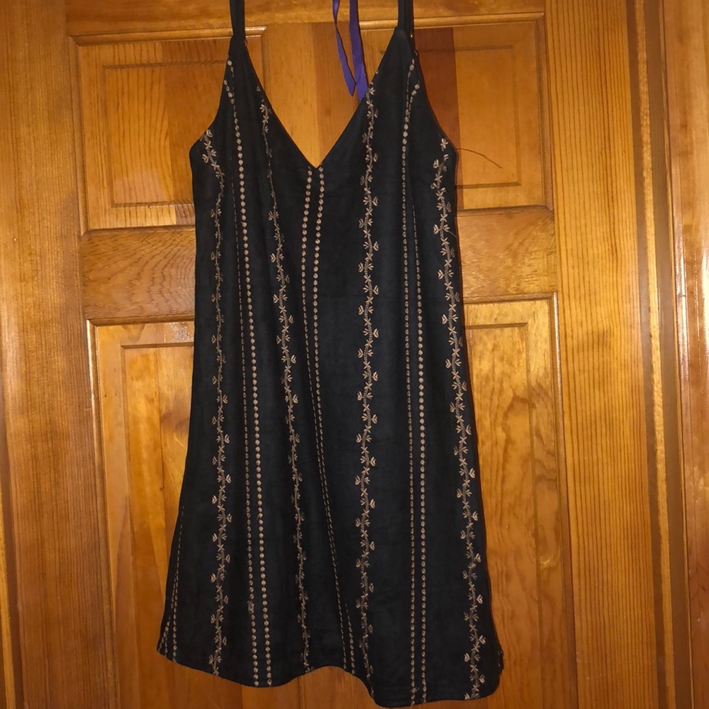 Honey Belle faux suede mini dress